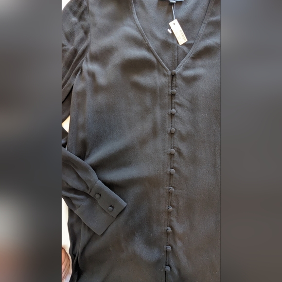 NWT Madewell Long Sleeve Button Front Dress Size Small - Picture 6 of 7